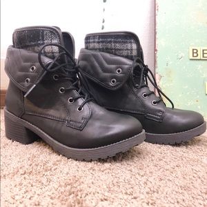 Black Combat Style Booties